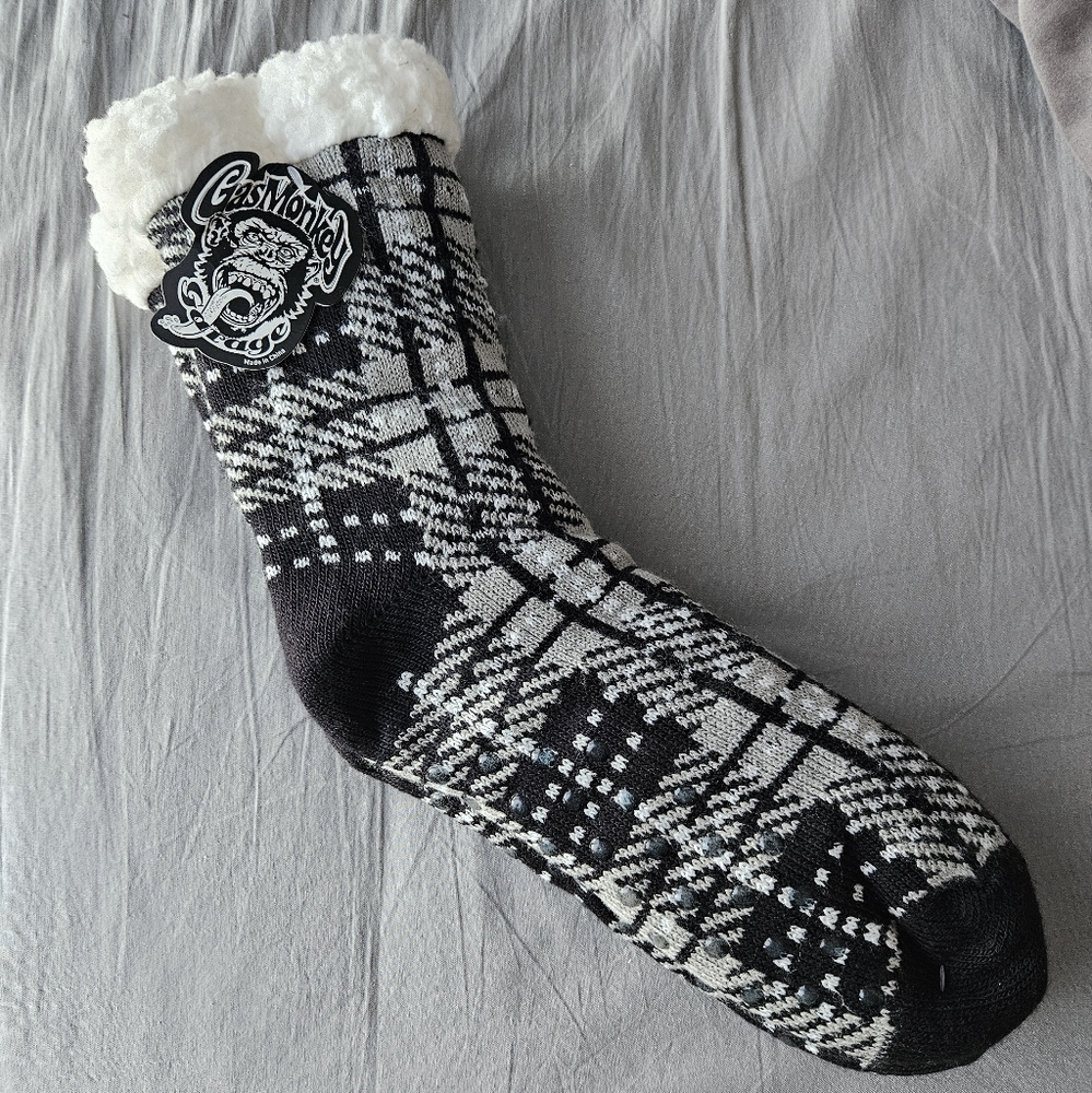 Gas Monkey Garage Macy's slippers socks M/L